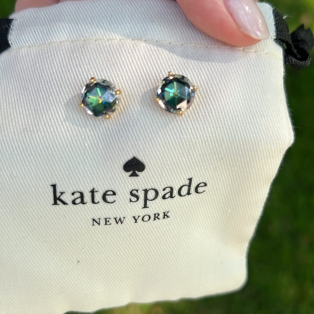 Kate Spade Bright Ideas Earrings Green Blue Stunning!